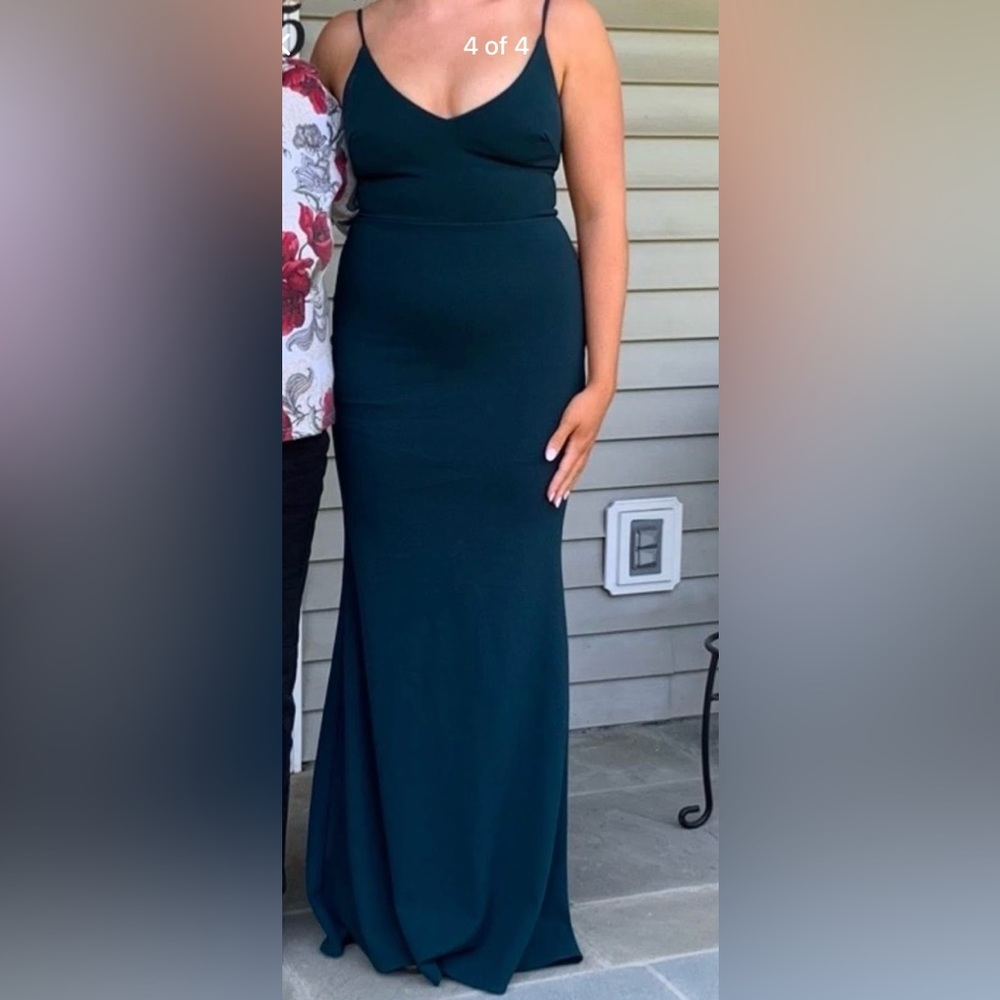 Gorgeous hunter green prom dress. Size XS